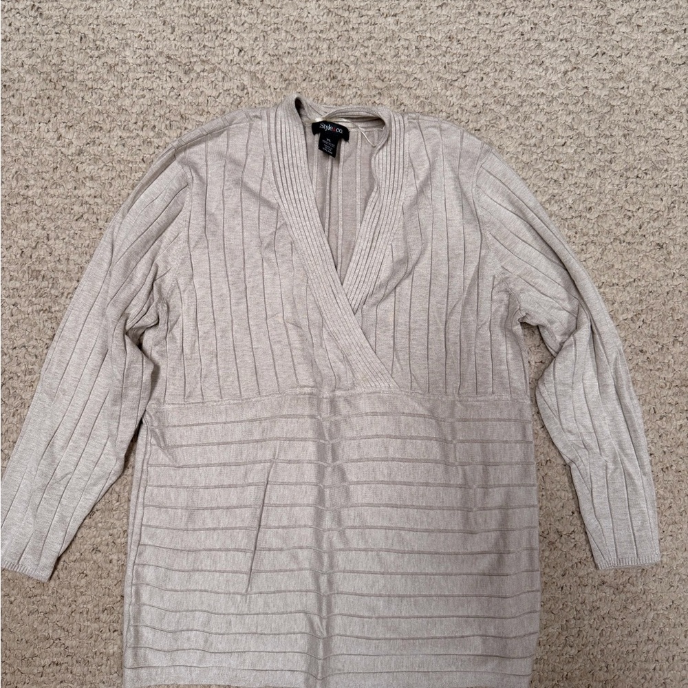 Style & Co. Ribbed Knit Top